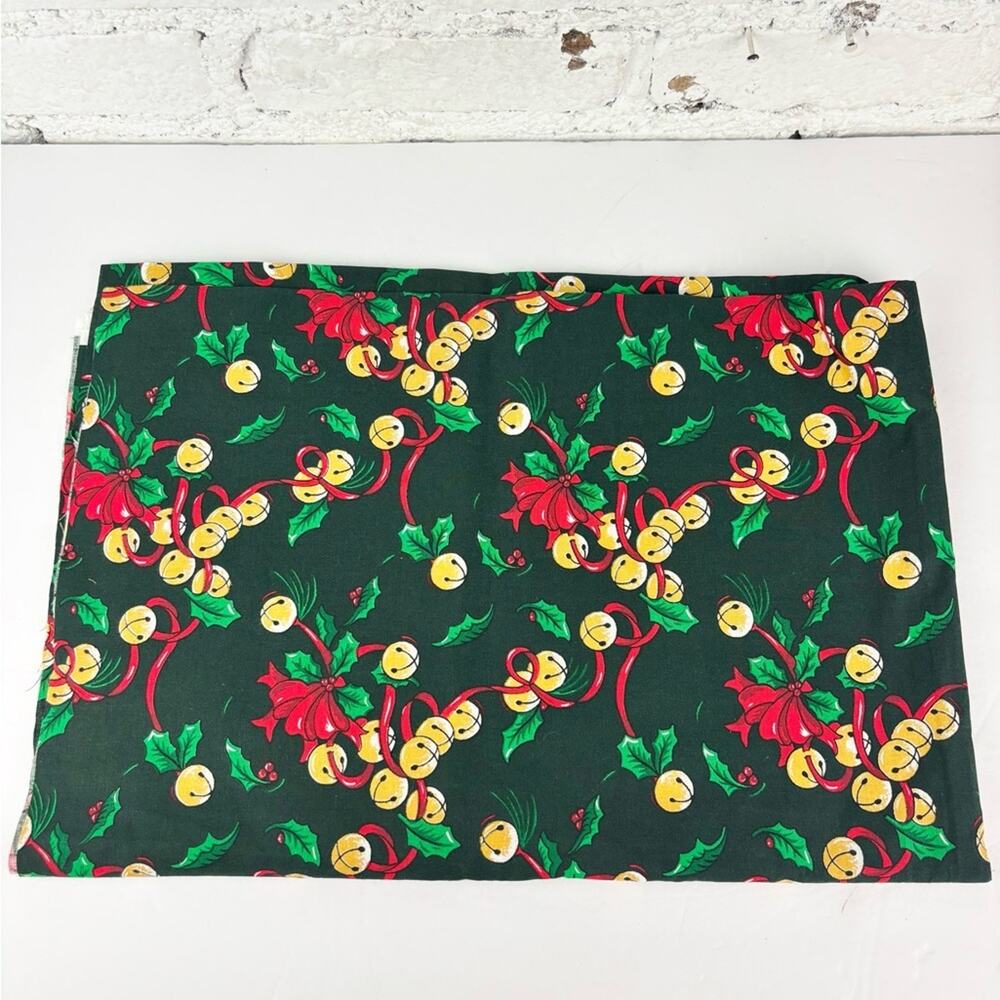 Christmas Mistletoe Bell Sewing Fabric